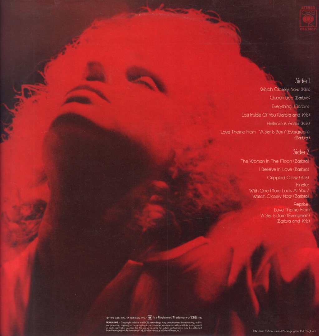 Barbra Streisand/Kris Kristofferson - A Star Is Born - Lp