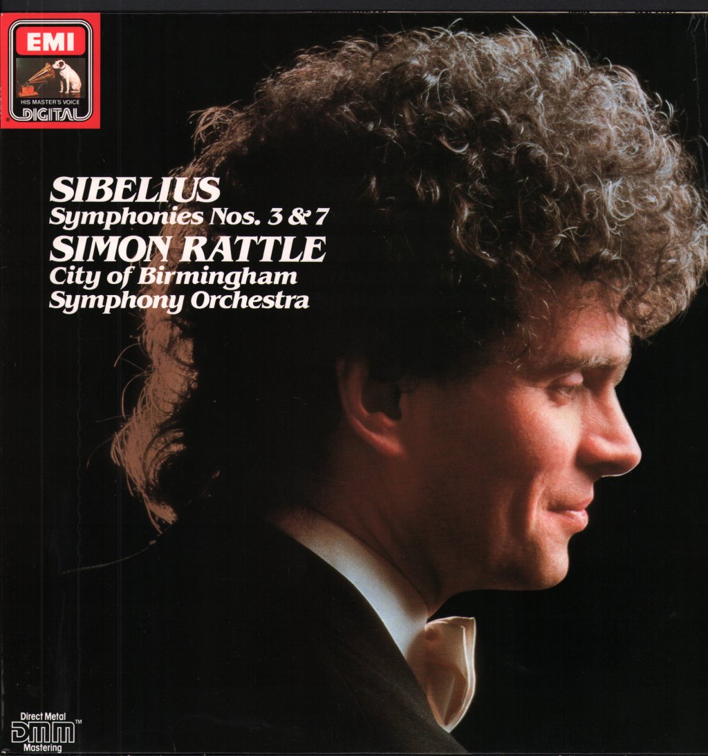 Simon Rattle / City Of Birmingham Symphony Orchestra - Sibelius - Symphonies Nos. 3 & 7 - Lp