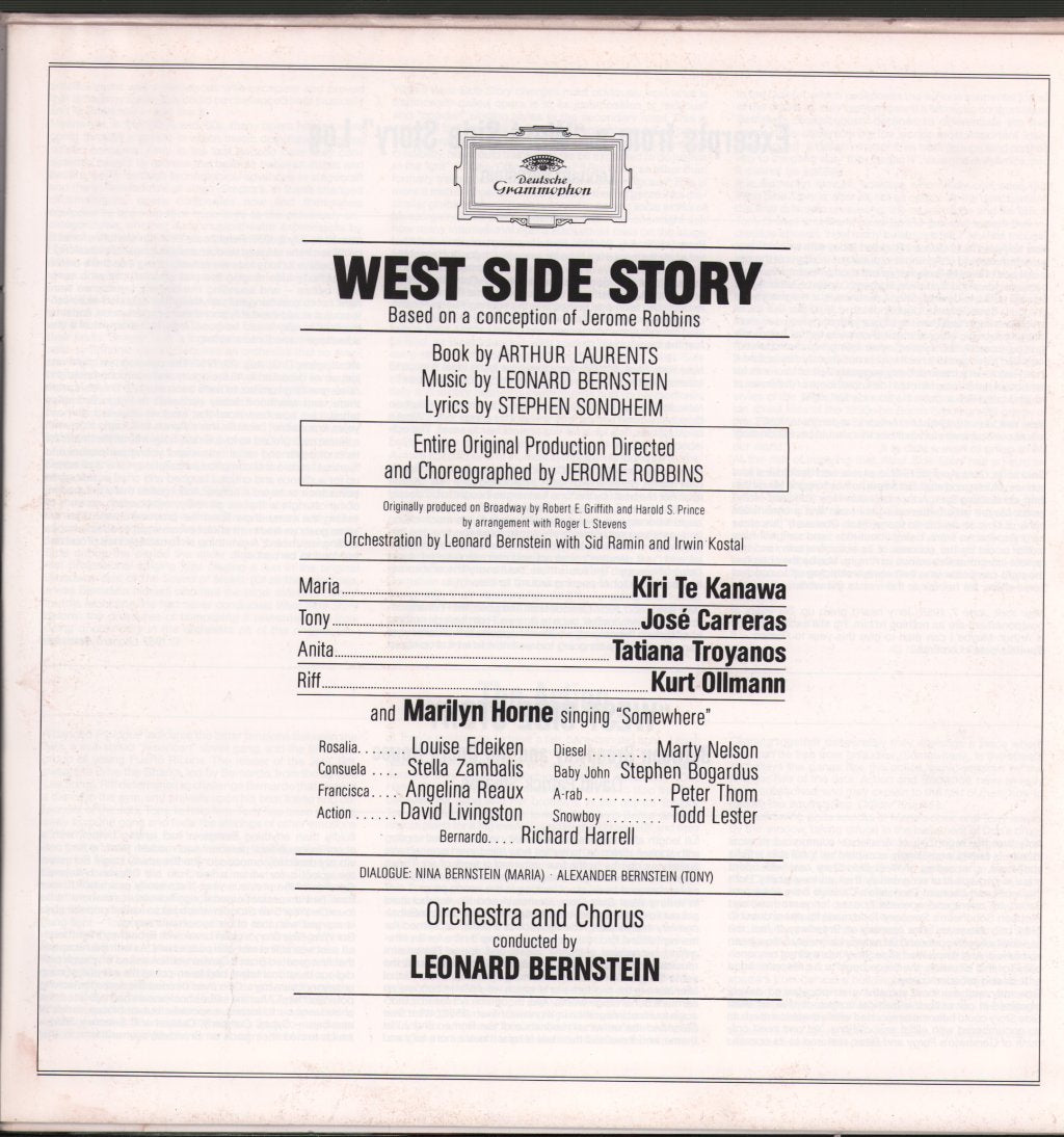 Leonard Bernstein - West Side Story - Double Lp