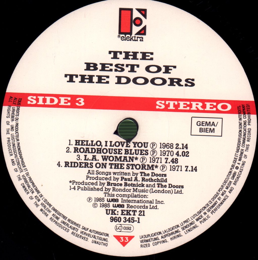Doors - Best Of - Double Lp