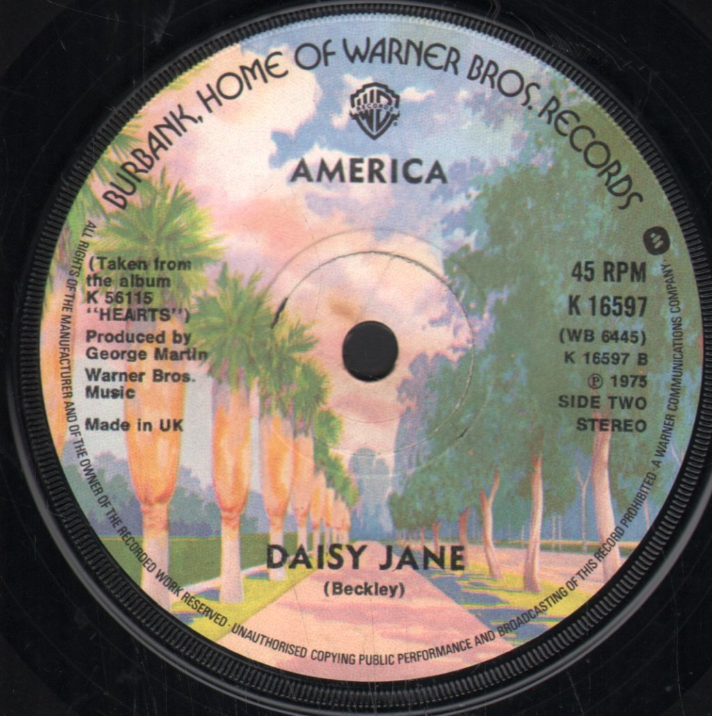 America - Woman Tonight - 7 Inch