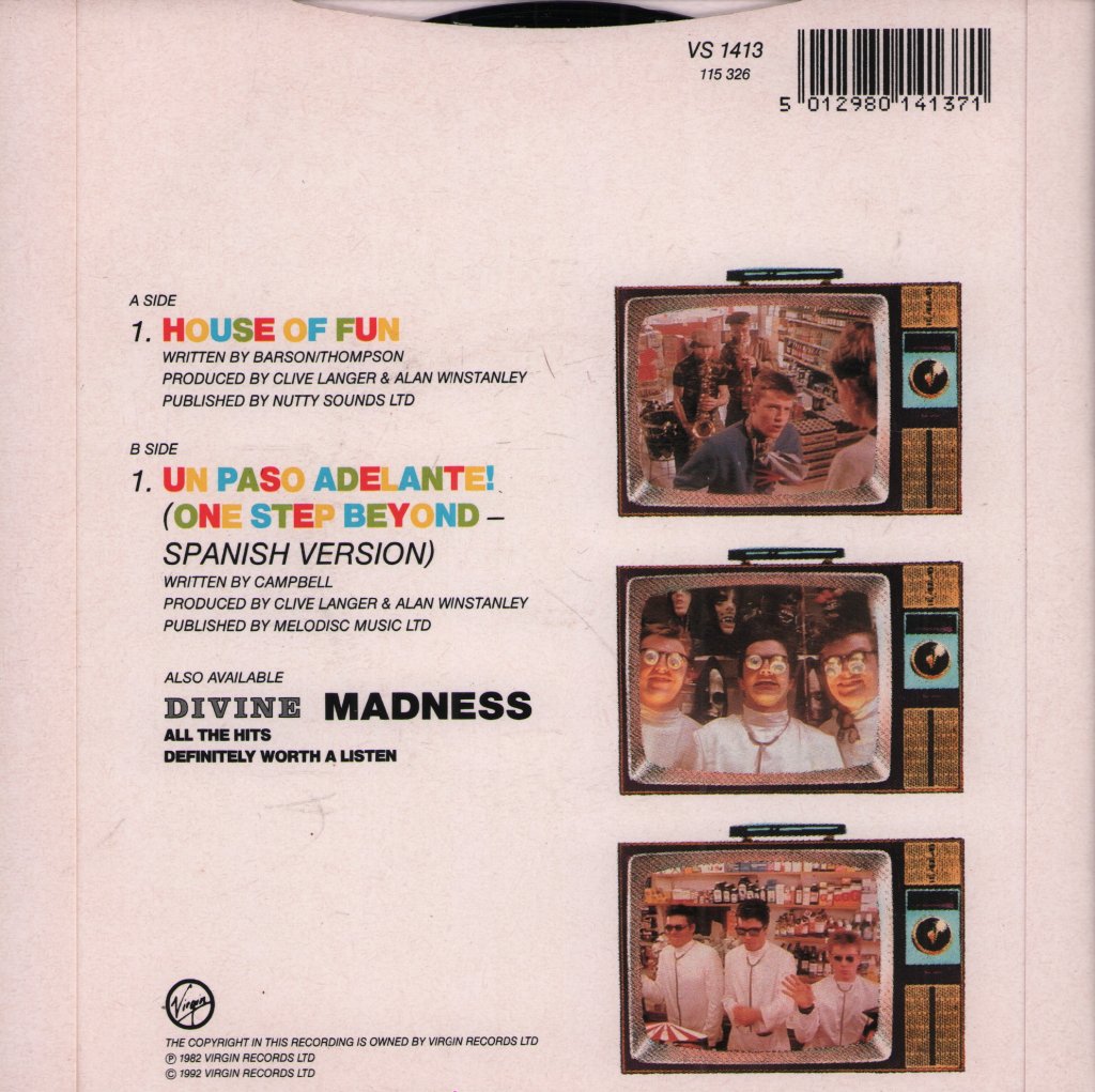 Madness - House Of Fun - 7 Inch