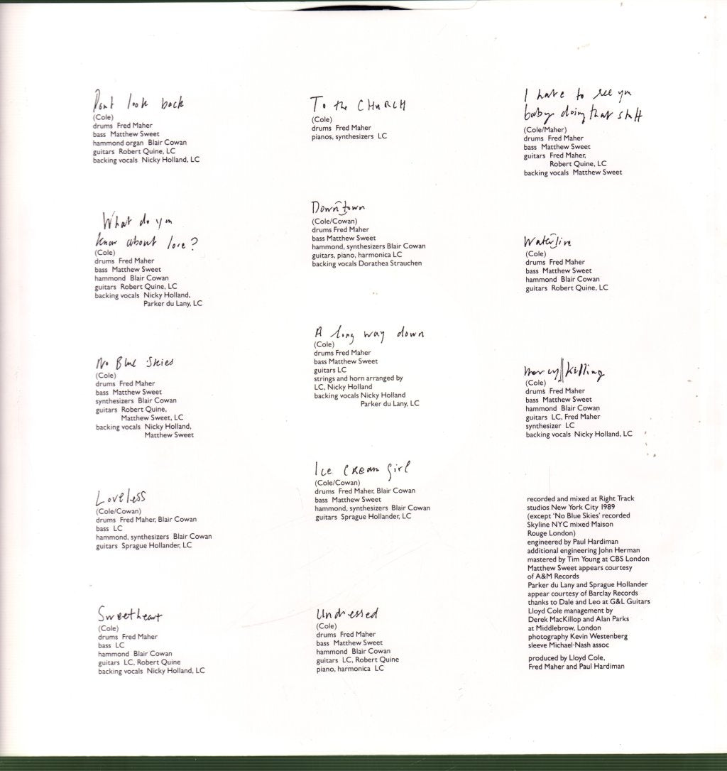 Lloyd Cole - Lloyd Cole - Lp