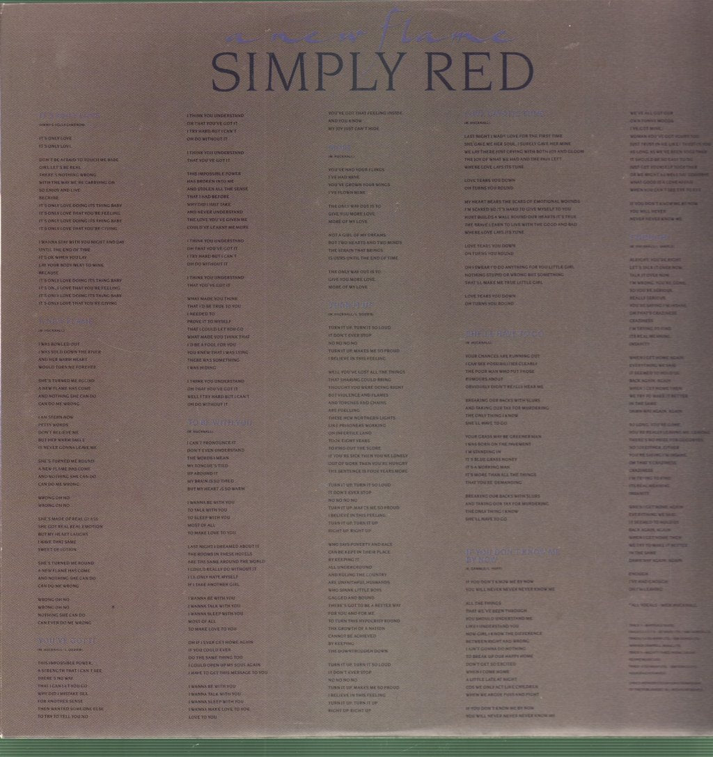 Simply Red - A New Flame - Lp