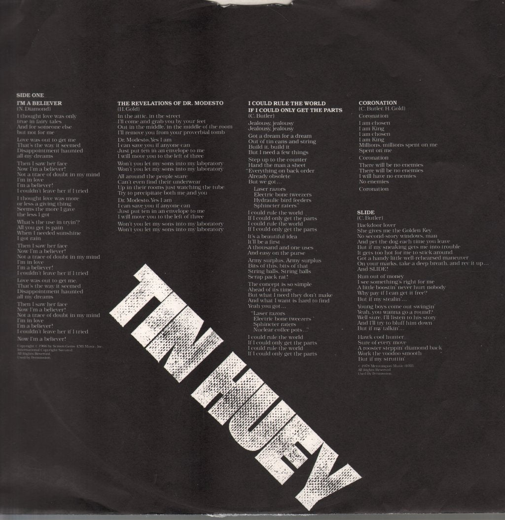 Tin Huey - Contents Dislodged During Shipment - Lp