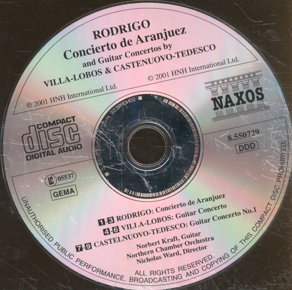 Norbert Kraft, Northern Chamber Orchestra, Nicholas Ward - Rodrigo - Concierto De Aranjuez / Guitar Concerto / Guitar Concerto No. 1 - Cd