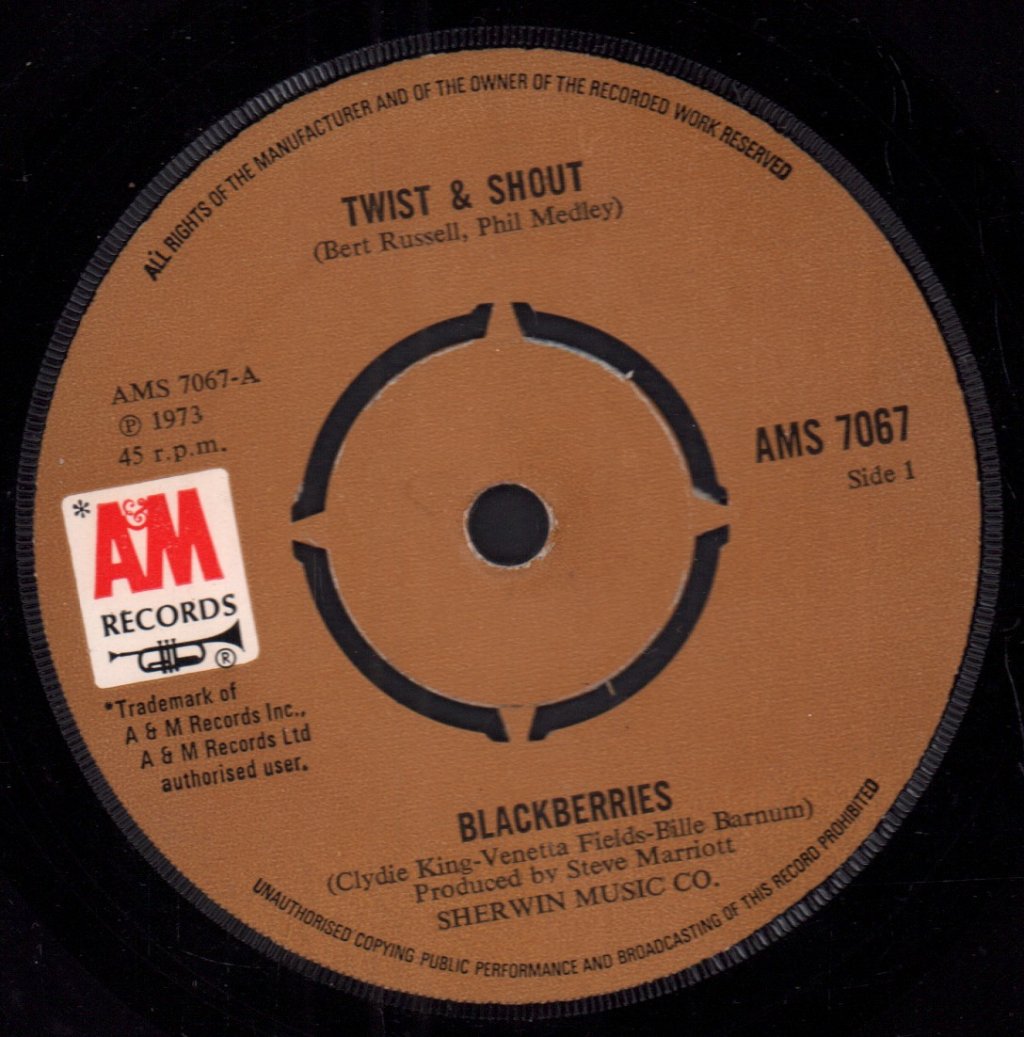 Blackberries - Twist And Shout - 7 Inch