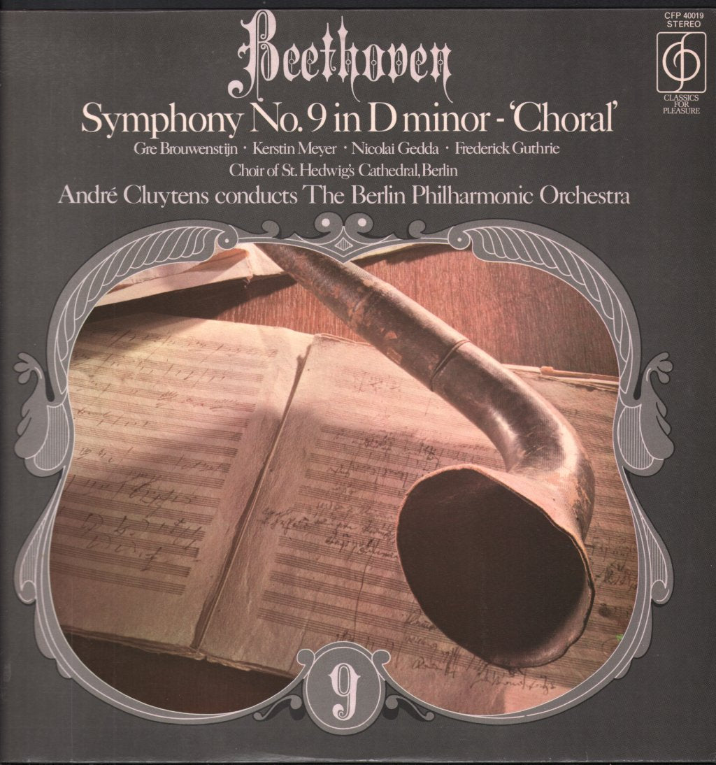 Andre Cluytens / Berlin Philharmonic Orchestra / Gre Brouwenstijn / Kerstin Meyer / Nicolai Gedda - Beethoven - Symphony No. 9 In D Minor - "Choral" - Lp