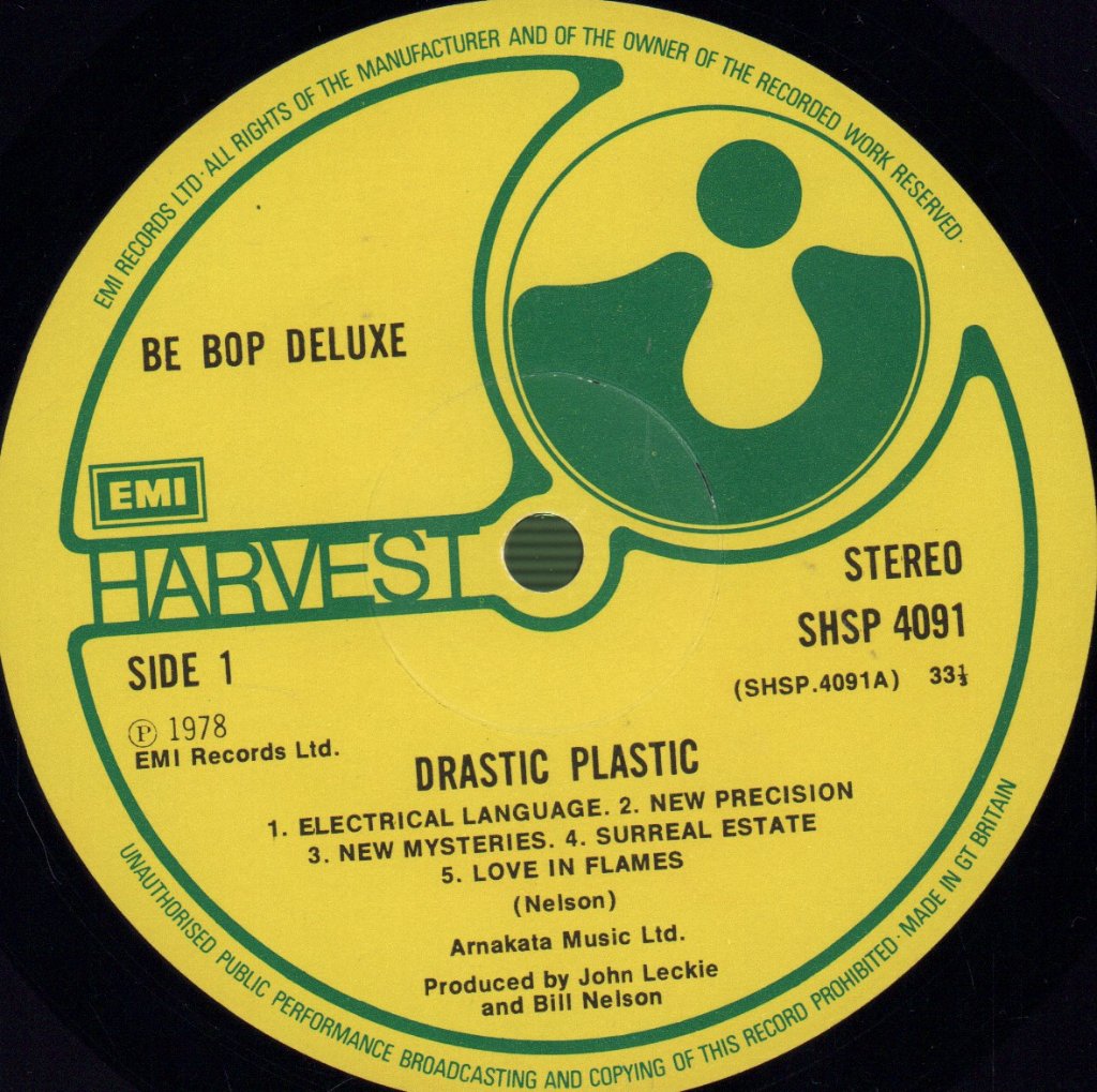 Be Bop Deluxe - Drastic Plastic - Lp