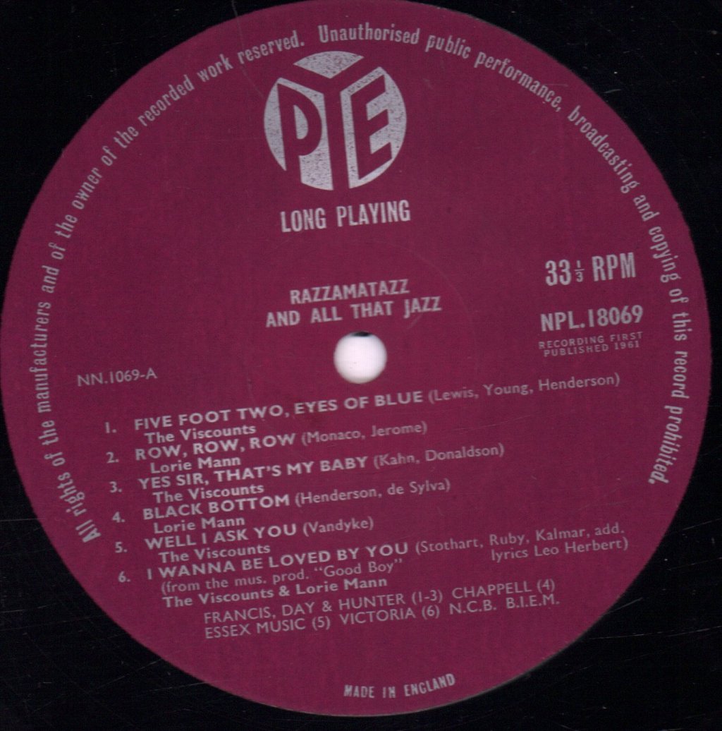 Various Artists - Razzamatazz And All That Jazz - Lp