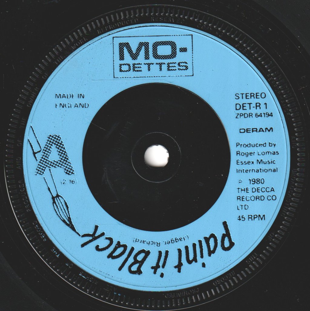 Mo-Dettes - Paint It Black - 7 Inch