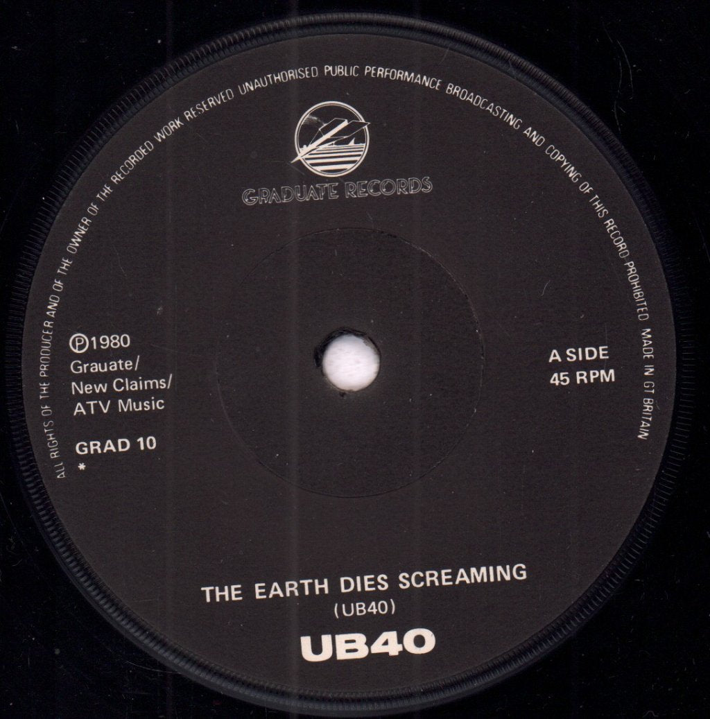 UB40 - Earth Dies Screaming - 7 Inch