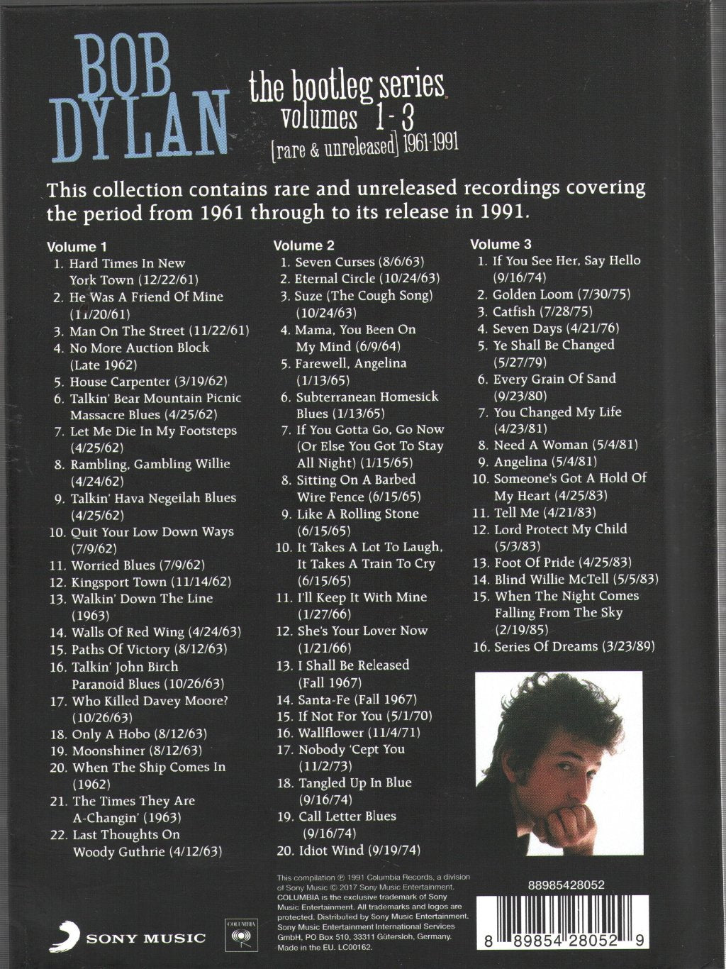 Bob Dylan - Bootleg Series Volumes 1-3 [Rare & Unreleased] 1961-1991 - Triple Cd