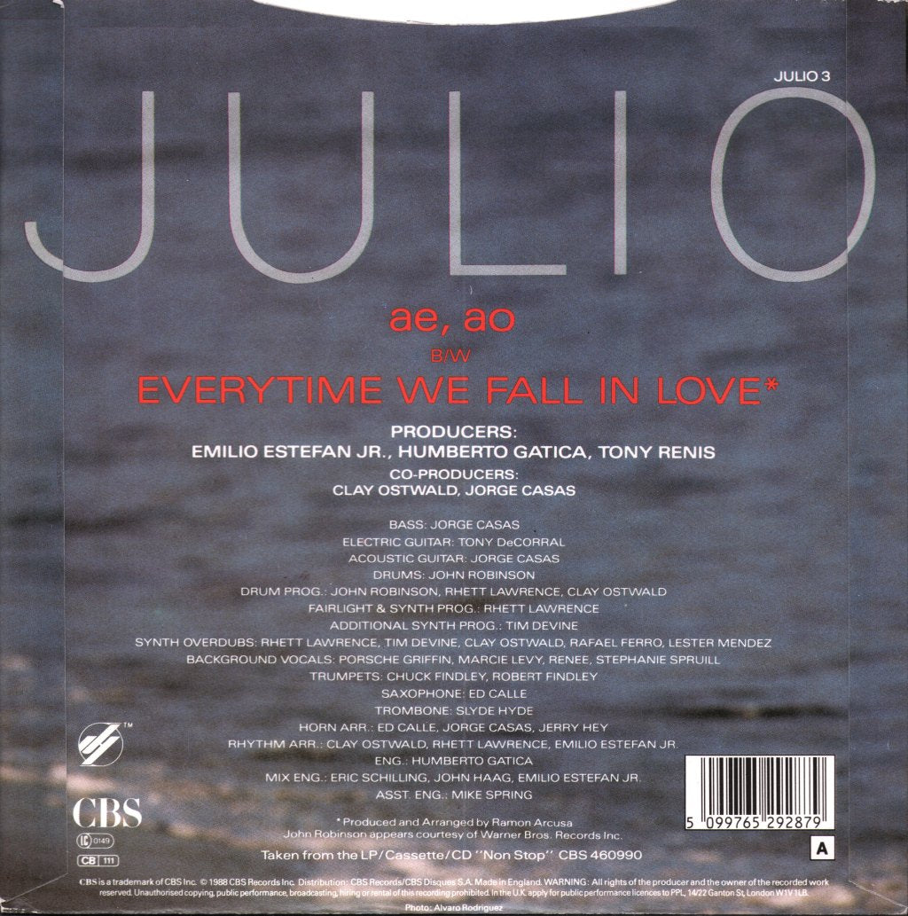 Julio Iglesias - Ae Ao - 7 Inch