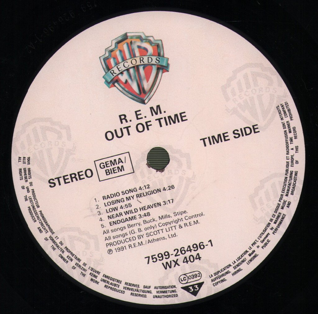 REM - Out Of Time - Lp