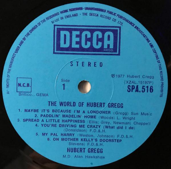 Hubert Gregg / Alan Hawkshaw - World Of Hubert Gregg - Lp