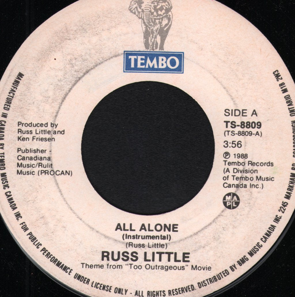 Russ Little - All Alone - 7 Inch