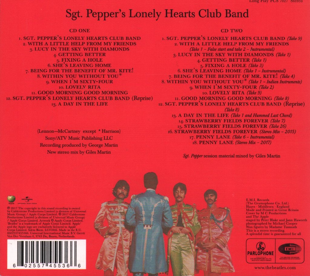 Beatles - Sgt. Pepper's Lonely Hearts Club Band - Double Cd