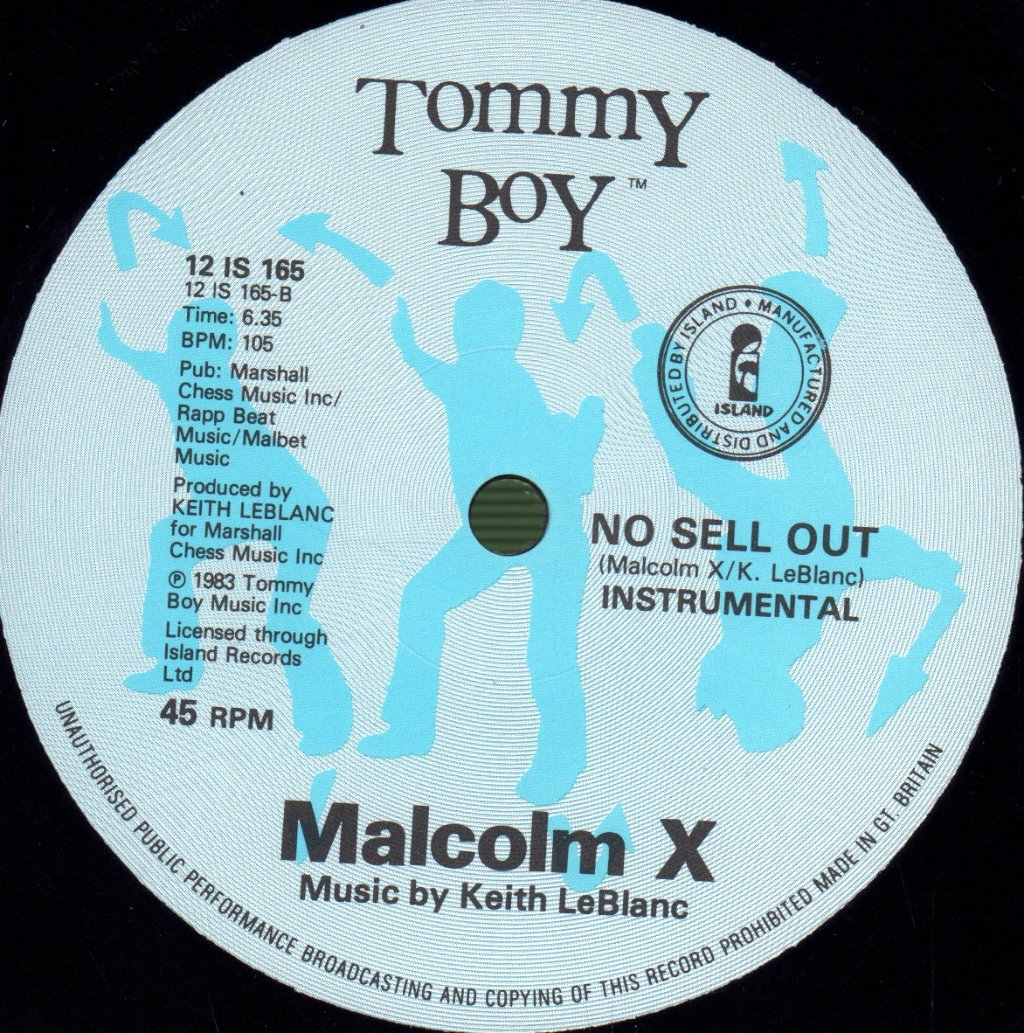 Keith Le Blanc - Malcolm X - No Sell Out - 12 Inch