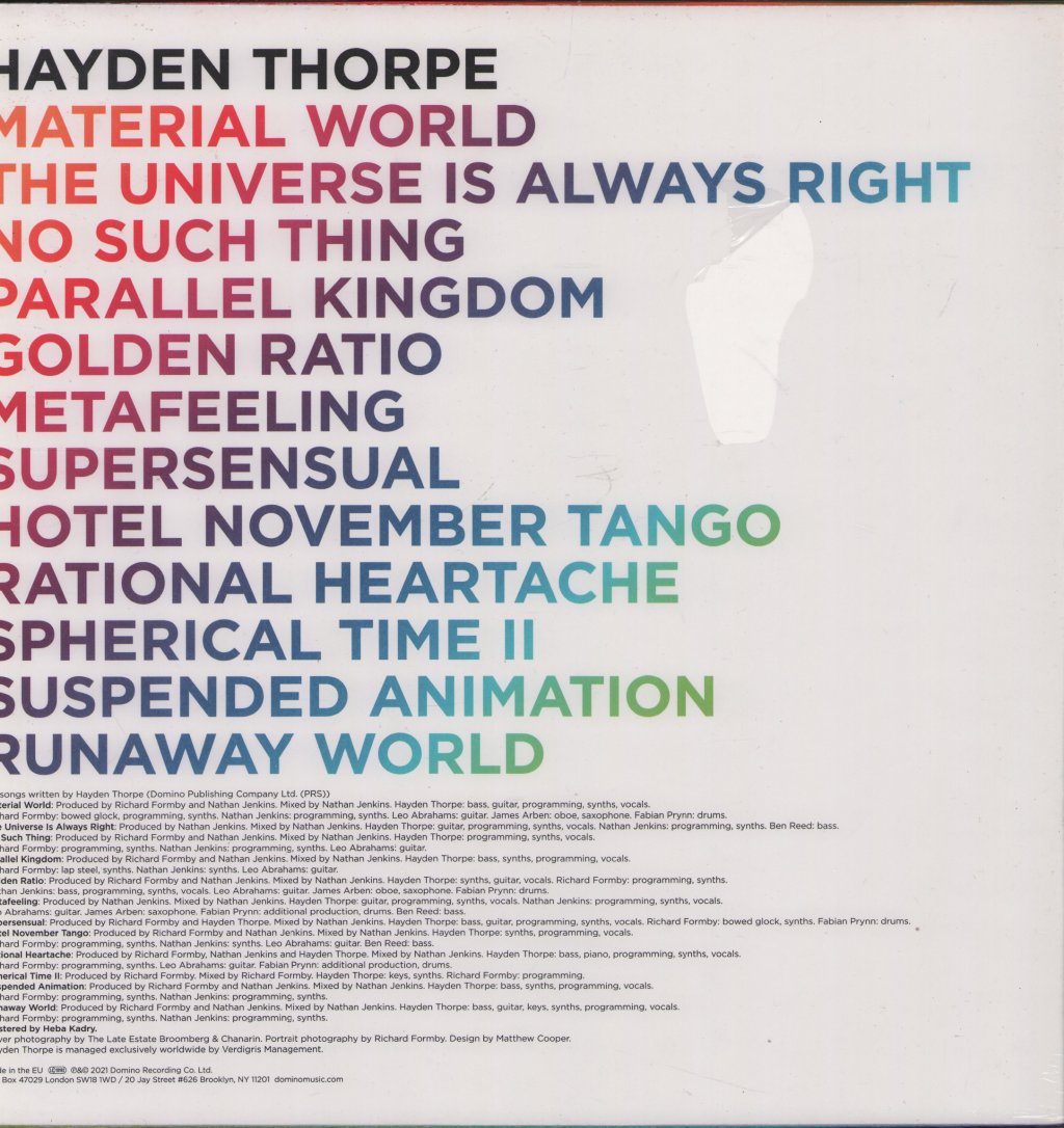 Hayden Thorpe - Moondust For My Diamond - Lp