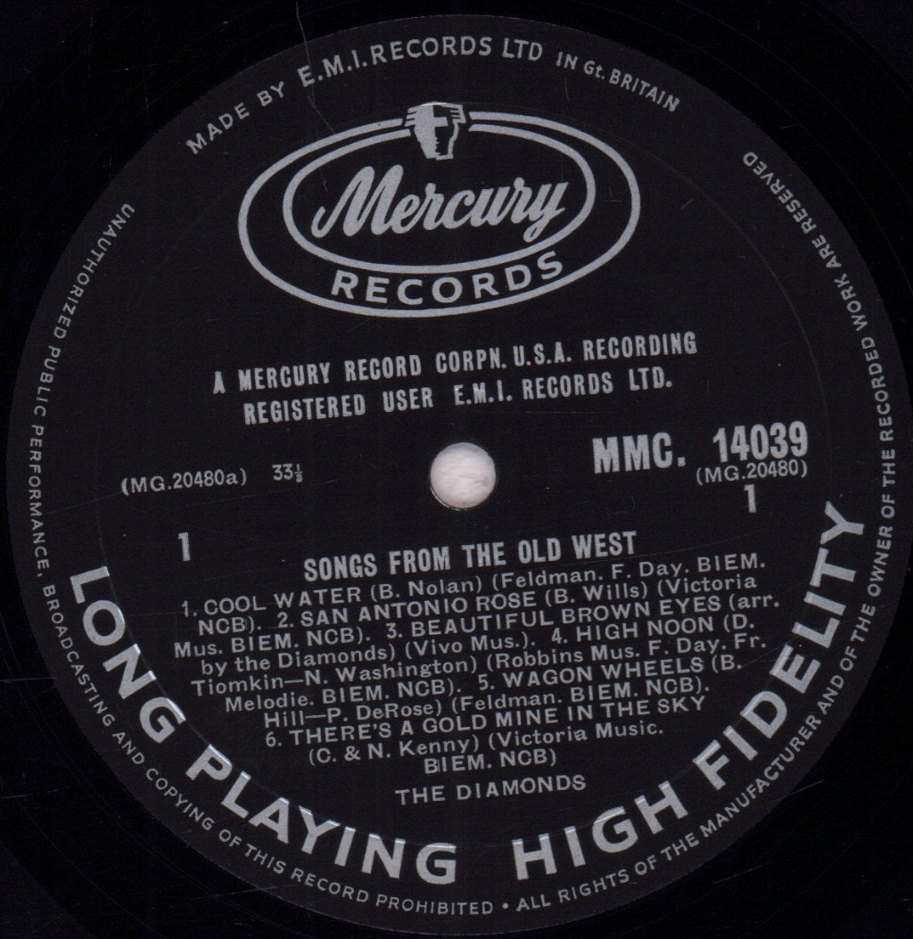 Diamonds - Songs From The Old West - Lp