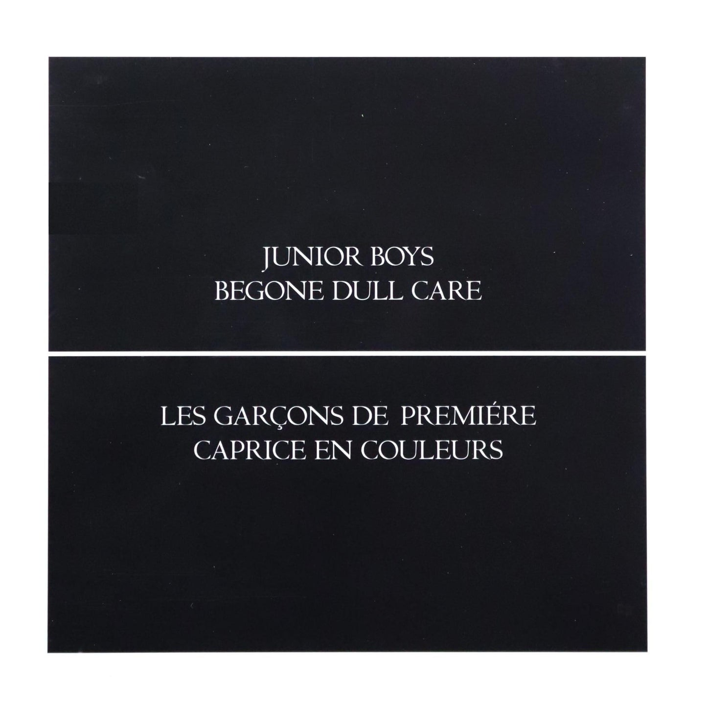 Junior Boys - Begone Dull Care - Cd