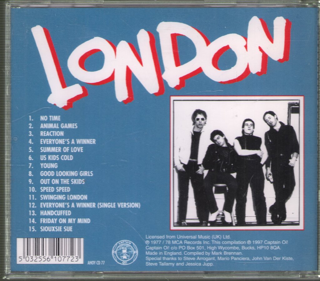 London (Punk Group) - London - The Punk Rock Collection - Cd