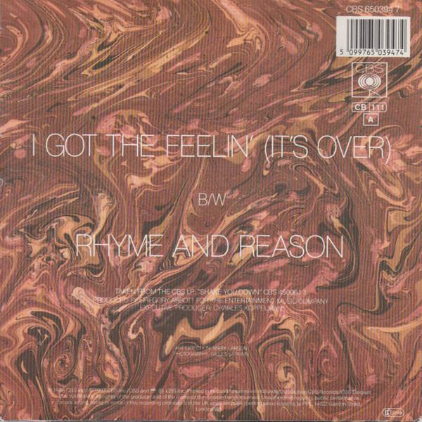 Gregory Abbott - I Got The Feelin' It's Over - 7 Inch