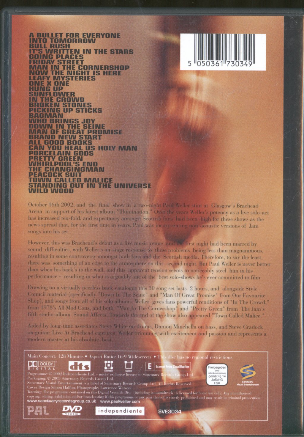 Paul Weller - Live At Braehead - Dvd