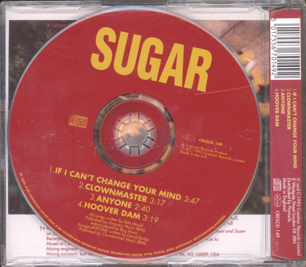 Sugar (Bob Mould's Group) - If I Can't Change Your Mind - Cd