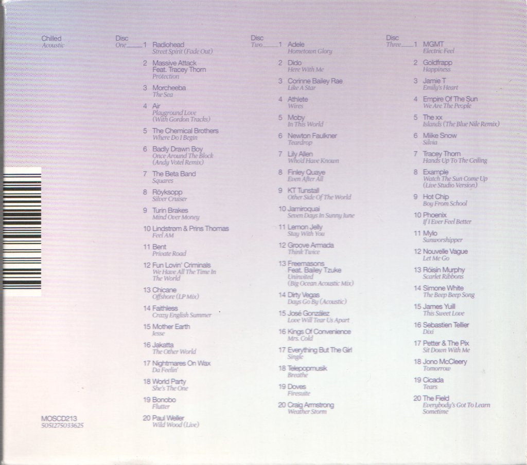Various Artists - Ministry Of Sound - Chilled Acoustic - Cd Set