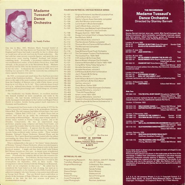 Madame Tussaud's Dance Orchestra - Rockin' In Rhythm - Lp