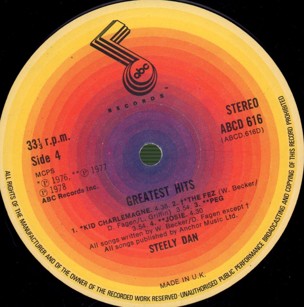 Steely Dan - Greatest Hits - Double Lp