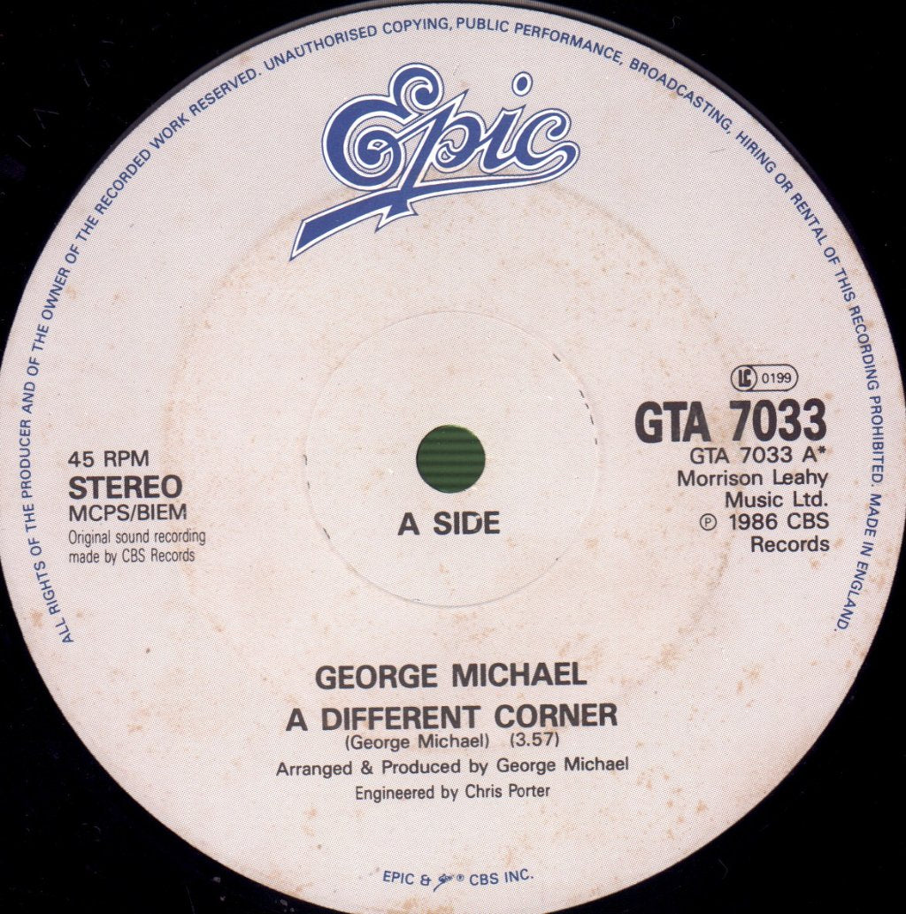George Michael - A Different Corner - 12 Inch