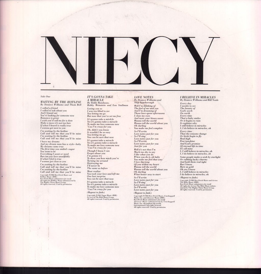 Deniece Williams - Niecy - Lp