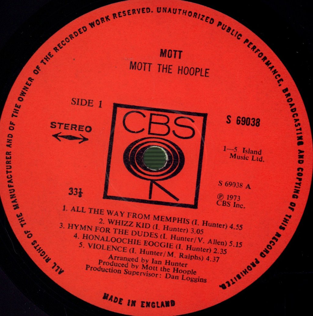 Mott The Hoople - Mott - Lp