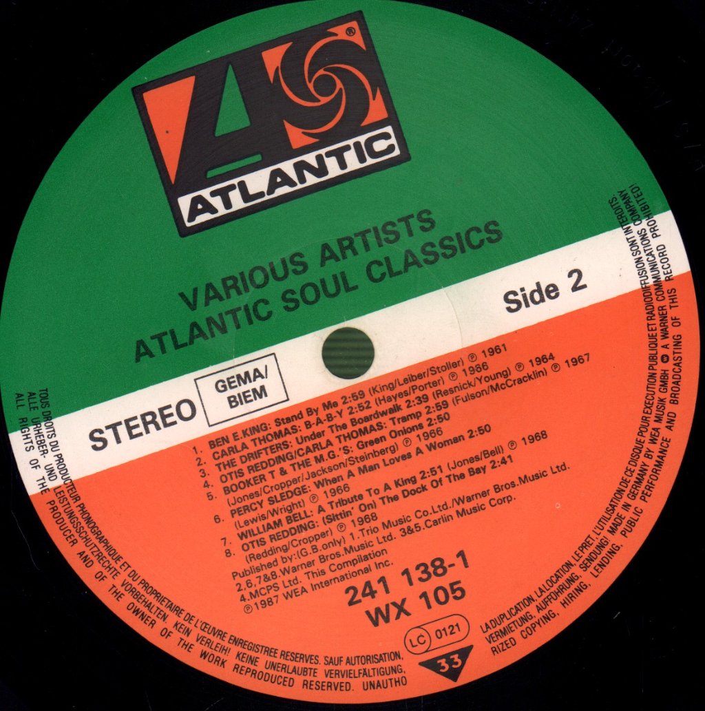 Various Artists - Atlantic Soul Classics - Lp