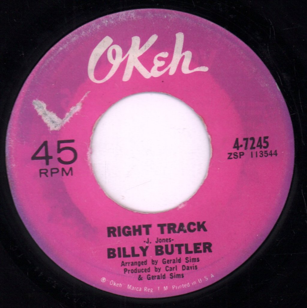 Billy Butler - Right Track / Boston Monkey - 7 Inch