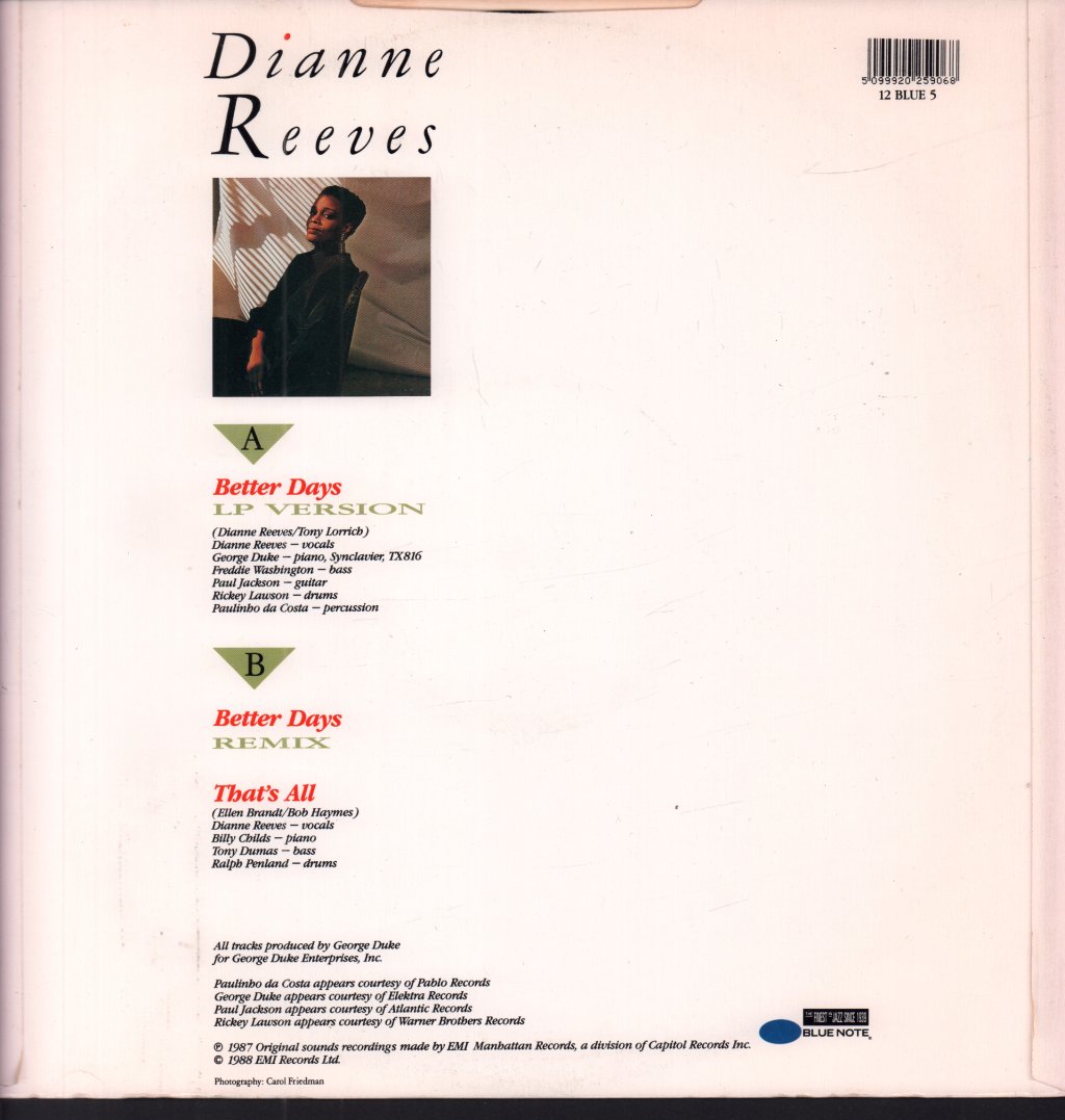 Dianne Reeves - Better Days - 12 Inch