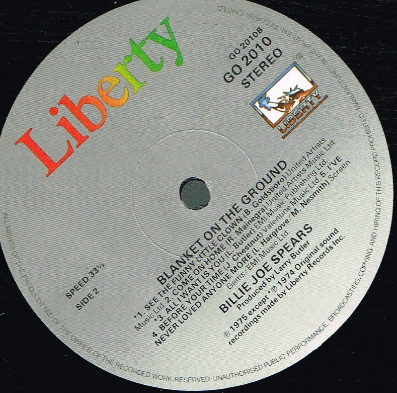 Billie Jo Spears - Blanket On The Ground - Lp