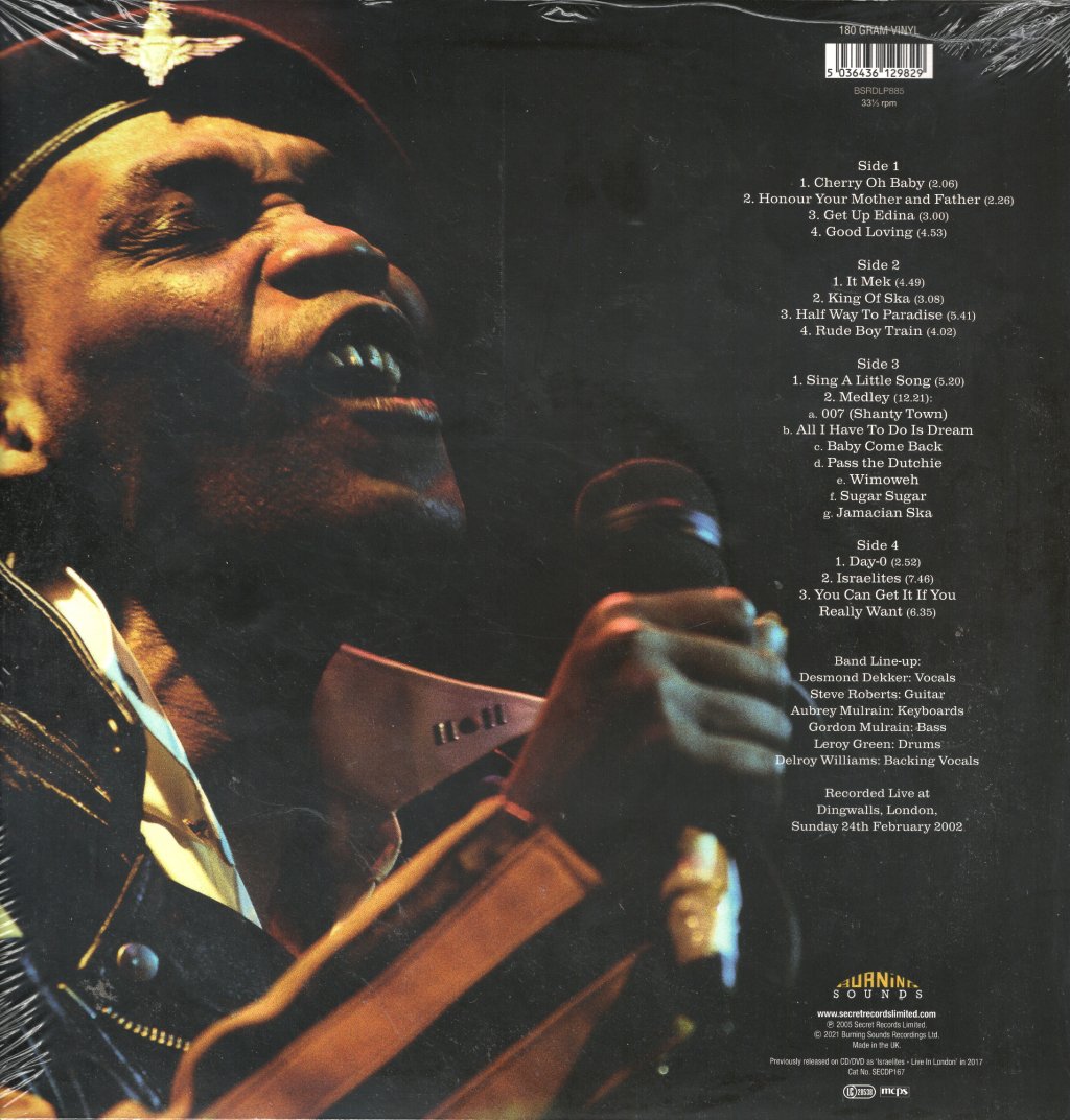 Desmond Dekker - King of Ska Live at Dingwalls (RSD2021 Drop 1) - Double Lp