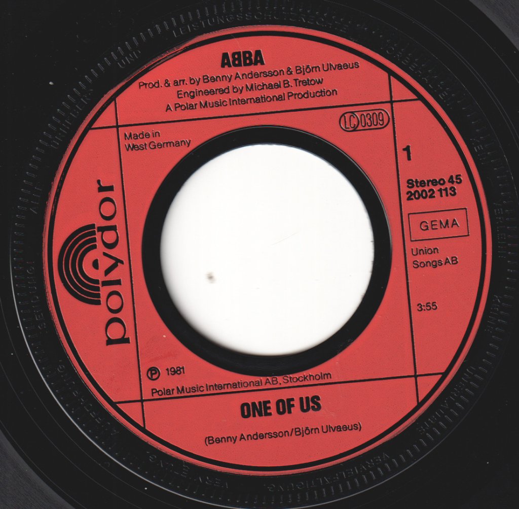 ABBA - One Of Us - 7 Inch