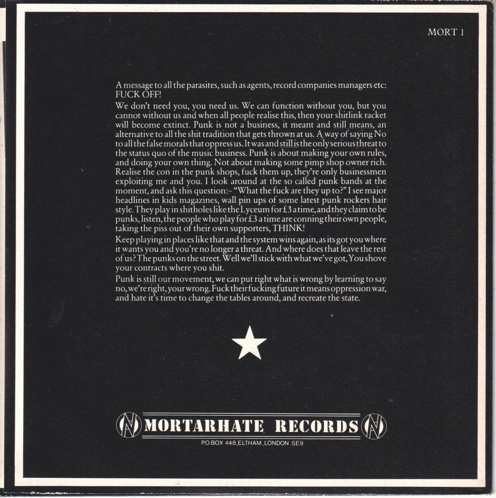 Conflict - Serenade Is Dead - 7 Inch