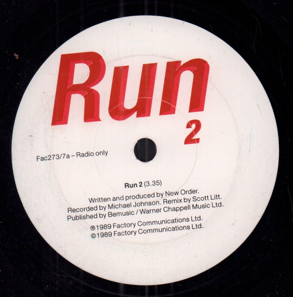 New Order - Run 2 - 7 Inch