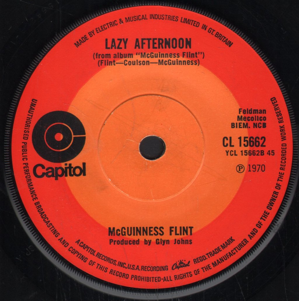 McGuinness Flint - When I'm Dead And Gone - 7 Inch