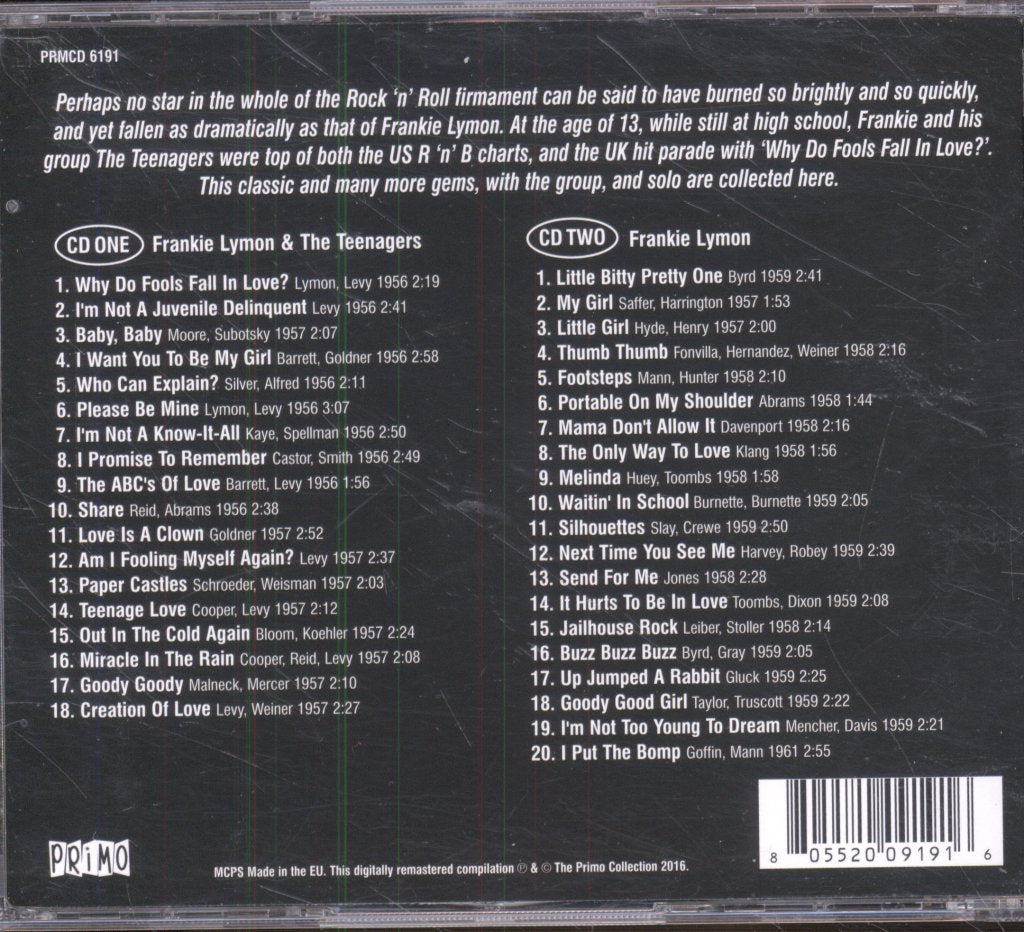 Frankie Lymon & The Teenagers - Essential Recordings - Cd