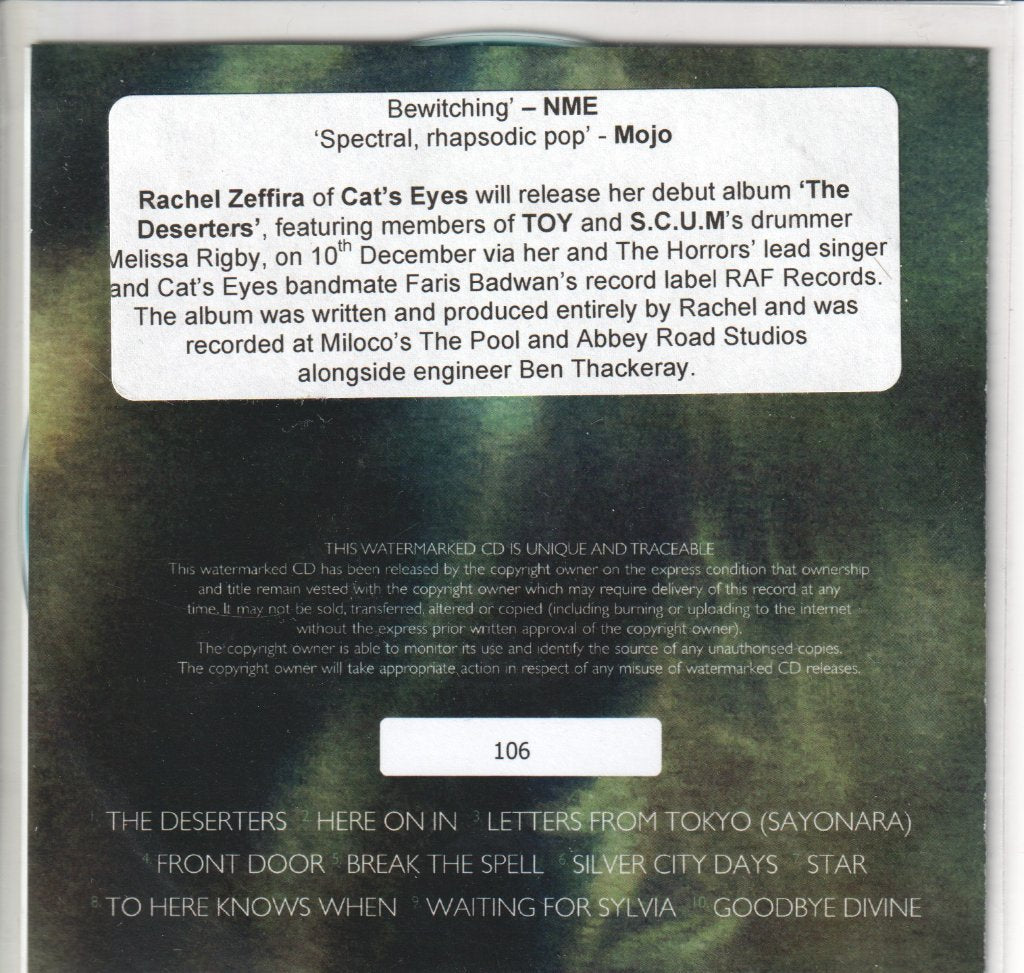 Rachel Zeffira - Deserters - Cdr