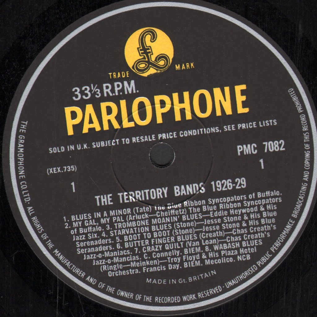 Various Artists - Territory Bands 1926-29 - Lp