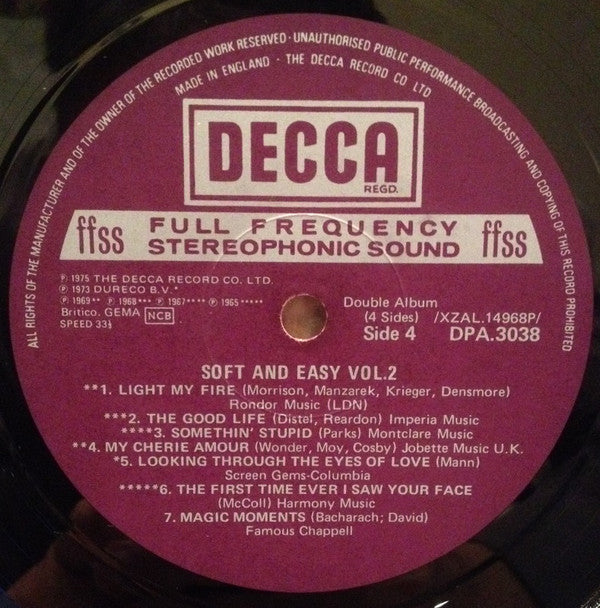 Various Artists - Soft And Easy Vol. 2 - Double Lp