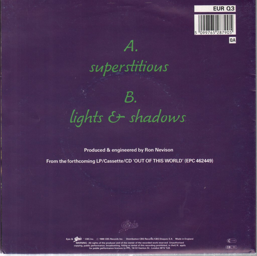 Europe - Superstitious - 7 Inch